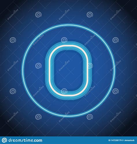 Zero Font Number Stock Vector Illustration Of Color 147238179