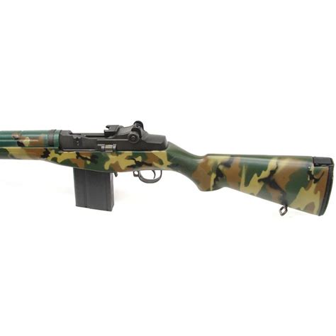 Springfield M1a 762mm Caliber Rifle 16 Bush Rifle With Camo Finish