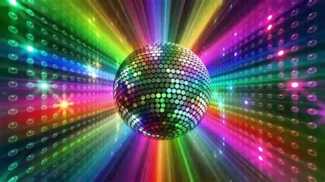 Colorful Big Disco Ball Lights Diy 3 Hours Vj Loop Youtube