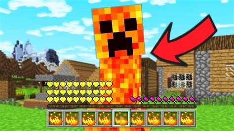 Minecraft How To Play Lava Creeper In Minecraft Noob Creeper Vs Pro