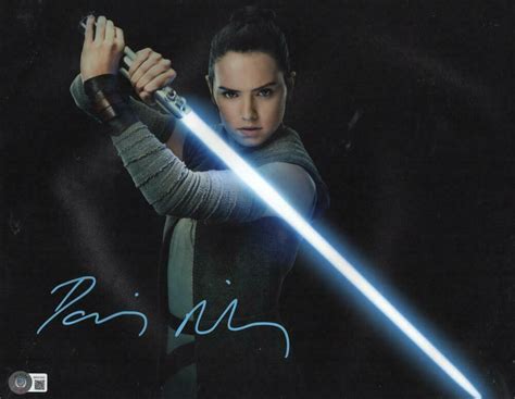 DAISY RIDLEY SIGNED 11X14 STAR WARS THE RISE OF SKYWALKER AUTOGRAPH