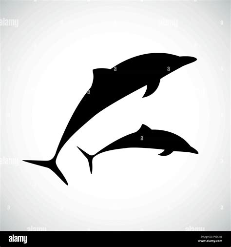 Cute Dolphin Silhouette Icon Hi Res Stock Photography And Images Alamy