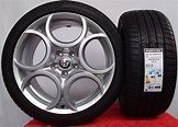 Cerchi 18 Alfa Romeo Originale 5C Silver e Pneumatici Bridgestone 225 ...