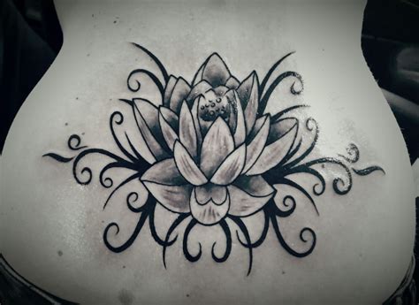 My Lovely Lotus Tattoo On The Back 😍 Lotus Tattoo Flower Tattoo Lower