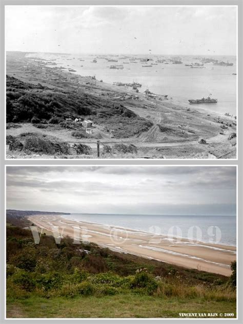 Then And Now Omaha Beach © Normandy Ww2 Then And Now Intersting