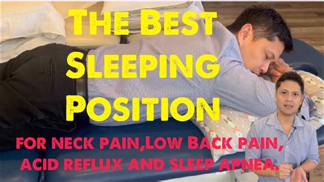 The Best Sleeping Position For Neck Pain Low Back Pain Sleep Apnea