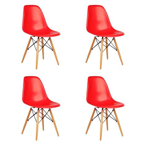 Cadeira Charles Eiffel Eames Cozinha Vermelha Kit Unidades Askoi Cadeira Para Cozinha