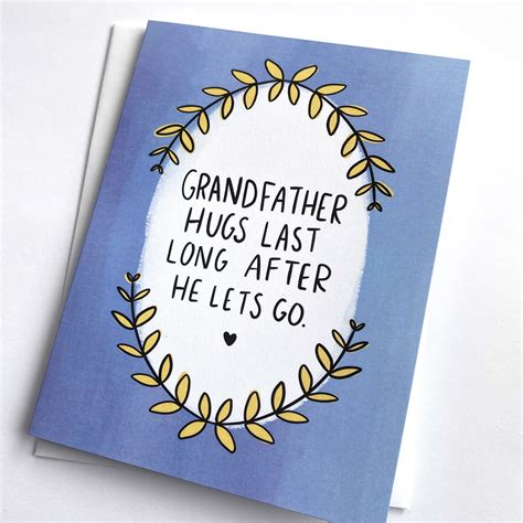 Loss Of Grandfather Grandpa Loss T Sympathy Card Grandpa Etsy