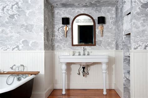 Small Bathrooms Using Exciting Wallpapers Beautiful Bathroom Decor
