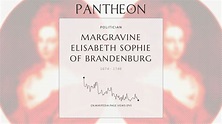 Margravine Elisabeth Sophie of Brandenburg Biography | Pantheon