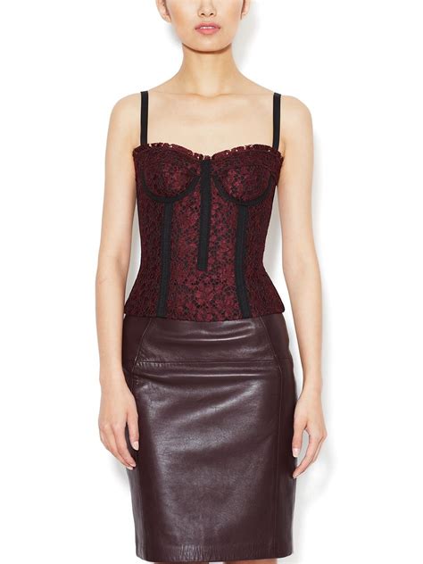 Lace Bustier Top By Dolce And Gabbana At Gilt Lace Bustier Top Lace