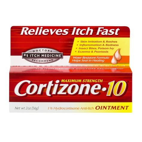 Cortizone 10 Maximum Strength Anti Itch Ointment 2 Oz