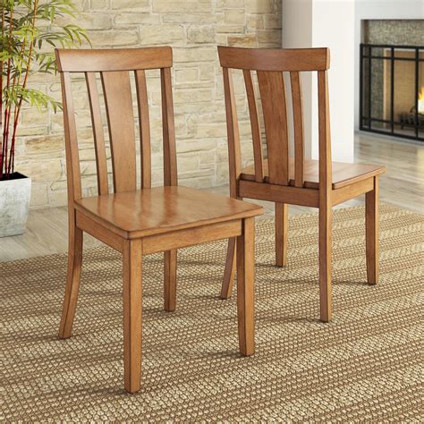 Lexington Slat Back Dining Chair Set Of 2 Oak Side