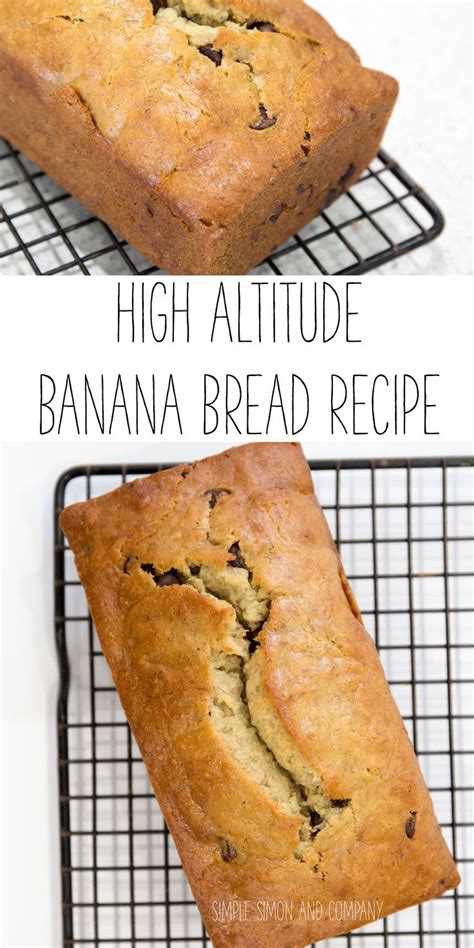 This recipe has lower sugar, healthier fats, and adds whole grains. High Altitude Banana Bread Recipe - Simple Simon and ...
