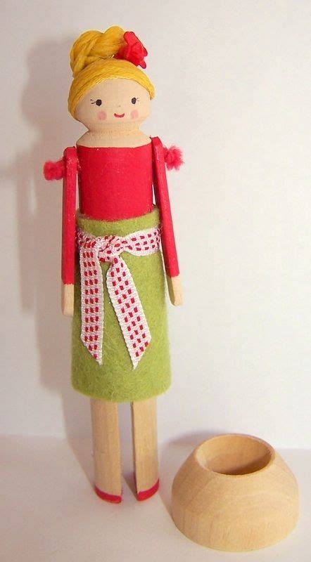Painted And Dressed Peg Doll From Toocute Peg Dolls Peg