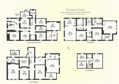 Nunney Court Country House Floor Plan English Country