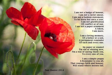 Image Result For Im Not A Badge Of Honour Poem Memorial Day Poppies