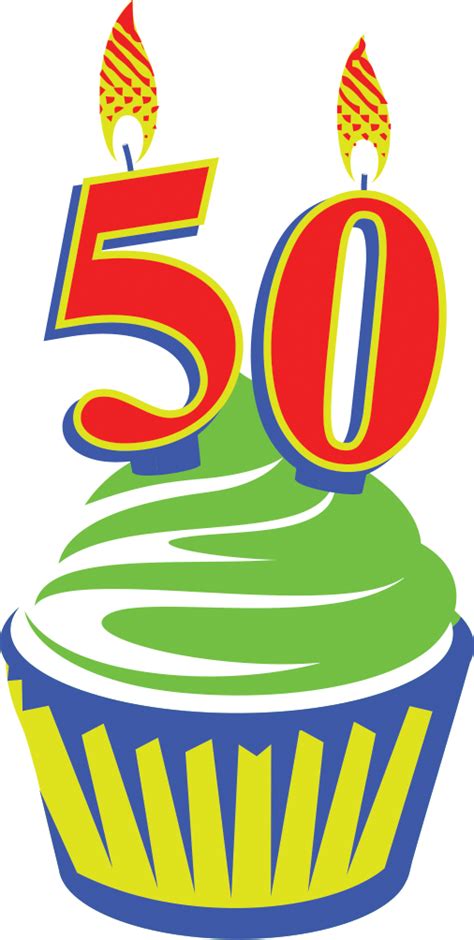 Happy Birthday 50 Png Clipart Full Size Clipart 72823 Pinclipart