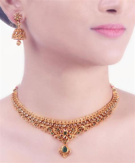 Buy Shirin Necklace Set Indian Necklace Set Online Tarinika Gold Necklace Designs Gold