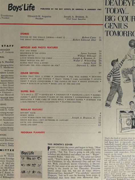 Vintage Boys Life Magazine January 1961 Great Ads Ebay