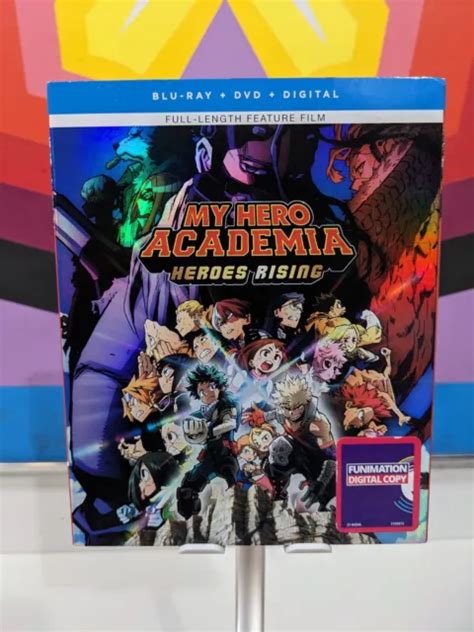 My Hero Academia Heroes Rising Blu Ray Dvd Digital New W