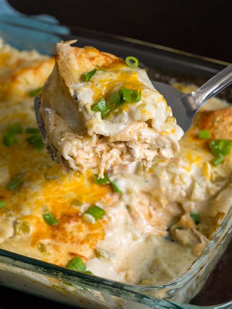 An unbelievably easy sour cream chicken enchilada casserole recipe that it can be a weeknight this recipe needs shredded chicken. Cream Cheese Chicken Enchiladas - 12 Tomatoes