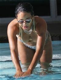 Christina Milian Terrorizes Miami Beach With Her Trashy Ass In A Thong