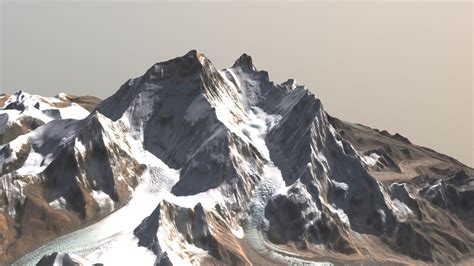 Mount Everest Region 1100000 3d Model By Smartmapps