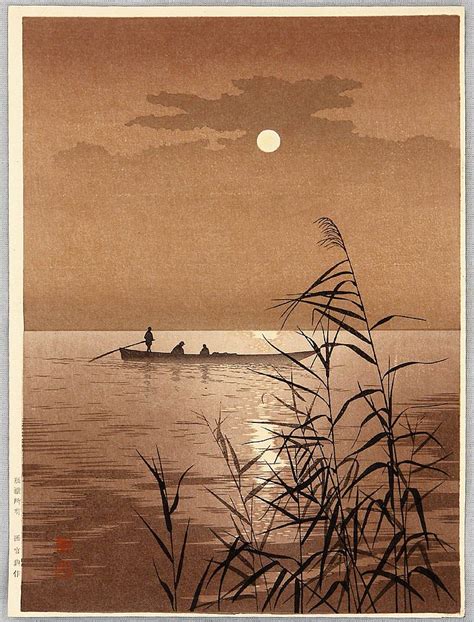 Moonlit Sea Sepia Version By Koho Shoda In