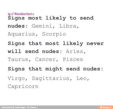 Nude Zodiac Signs Telegraph