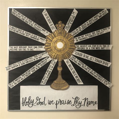 Look To Him And Be Radiant Jesus In The Monstrance Bulletin Board