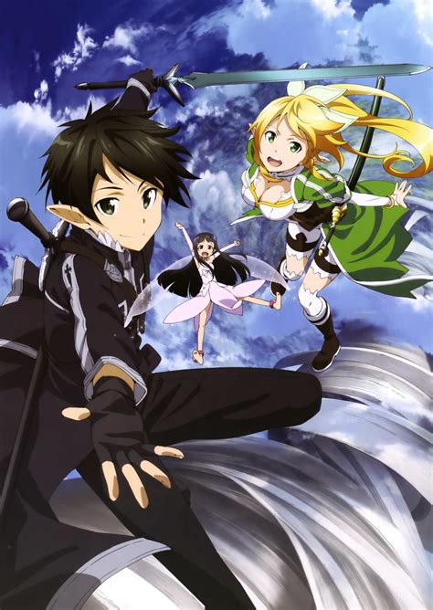 As leafa schools kirito about the game and the hatred between the races, asuna learns the truth about her role from the fairy king. kawakami tetsuya sword art online kirito leafa yui (sword ...