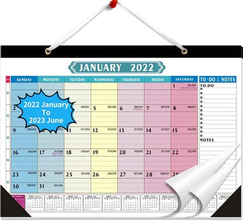 Buy 2022 Desk Calendar 18 Monthly Large Deskwall Calendar For Office