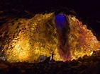 Inside the volcano. This photo is from the Magma chamber inside the ...