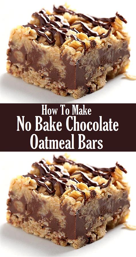 Home » chocolate » easy no bake oatmeal date nut bars. How To Make No Bake Chocolate Oatmeal Bars - Gaya Recipes ...
