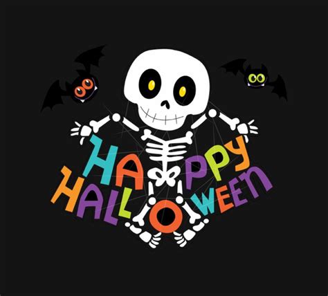 Cute Happy Halloween Skeleton Toddler Png Free Download Files For