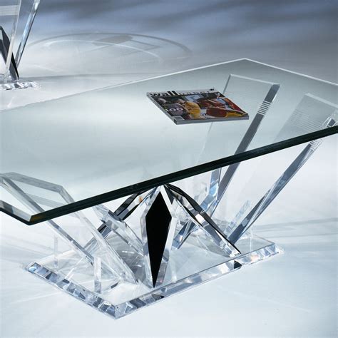 Plexiglass Coffee Tables Acrylic Coffee Table Cm 75x40 Lucyte Clear