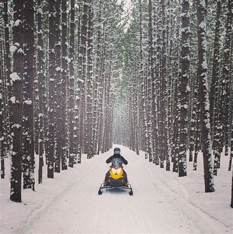 A Guide To Snowmobile Trails In Michigan Michigan