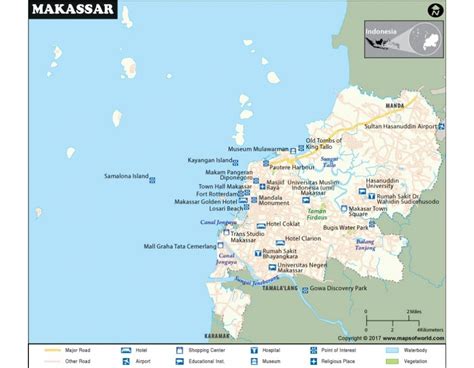 Buy Makassar City Map