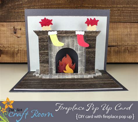 12 Days Of Pop Ups Fireplace Pop Up Card Pazzles Craft Room Craft