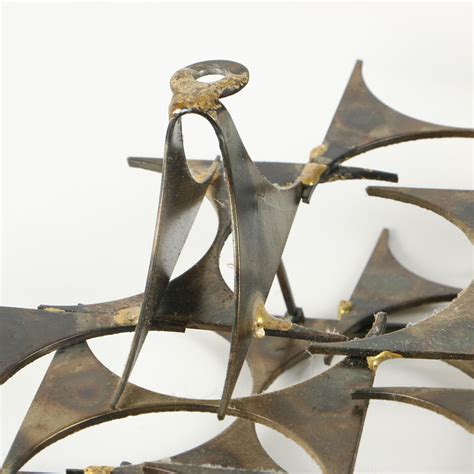 Marc Creates Metal Abstract Wall Sculpture Late 20th Century Ebth