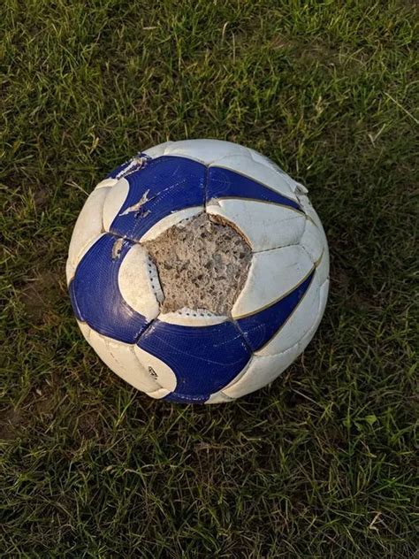 Concrete Filled Football Left On Playing Field In Menacing Prank That