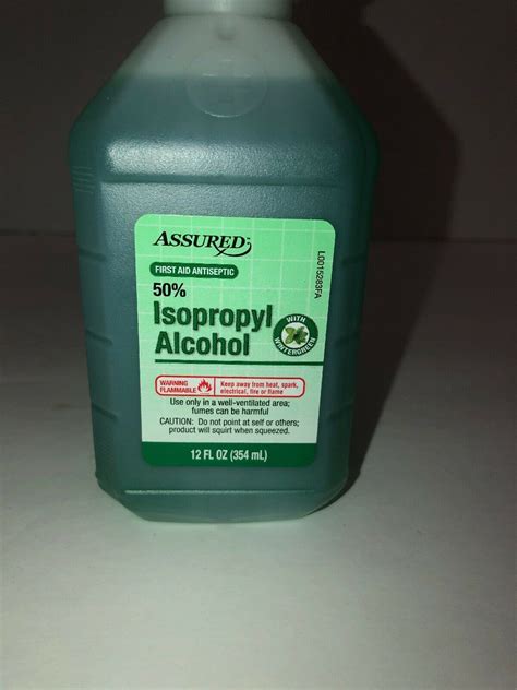 Assured Isopropyl Wintergreen Rubbing Alcohol 50 12 Fl Ozfirst Aid