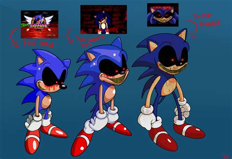 Sonicexe Og But His Forms In Each Song By Jaykay64 On Deviantart