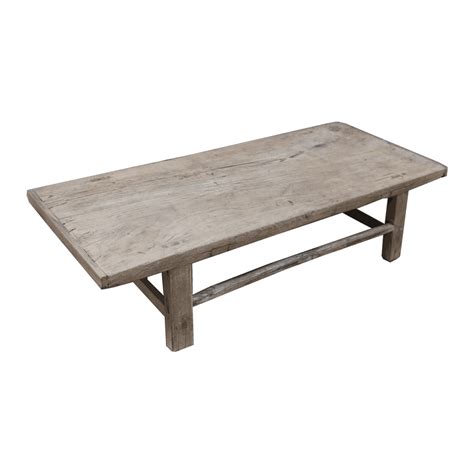 Wipe off the sanding dust with a rag. Raw wood coffee table - 93x59xh30cm - Elm Wood - Petite ...