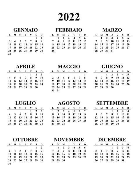 Calendario 2022 Tascabile Pdf Calendario Lunare