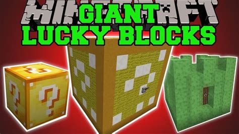 Minecraft Popularmmos Giant Lucky Blocks Huge Lucky Blocks Bouncy