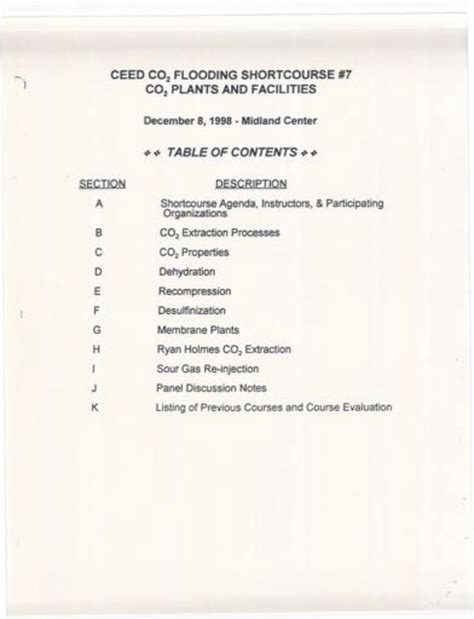 1998 ceed co2 flooding shortcourse “co2 facilities and plants” co2 conference