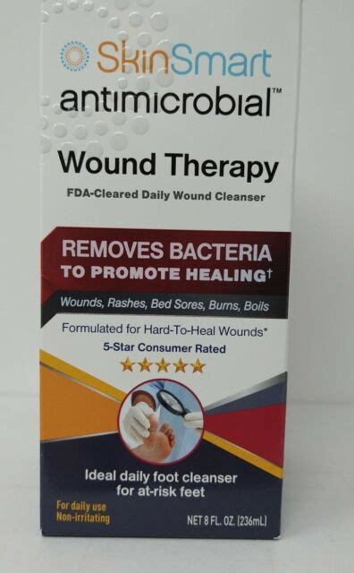 Skinsmart Antimicrobial Wound Therapy 8 Ounces No Touch Spray 121d For