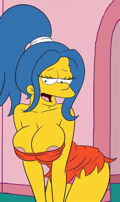 Rule 34 Blue Hair Croc Artist Marge Simpson Solo Tagme The Simpsons